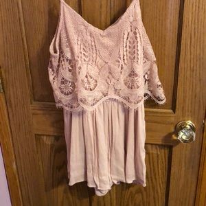 Peachy pink romper